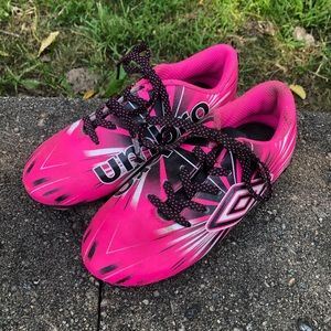 Pink Umbro Soccer cleats
